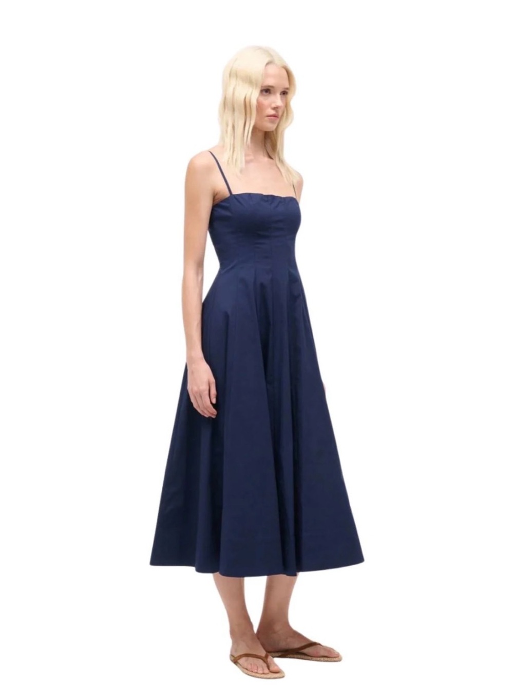 Staud Wylie Dress in Navy